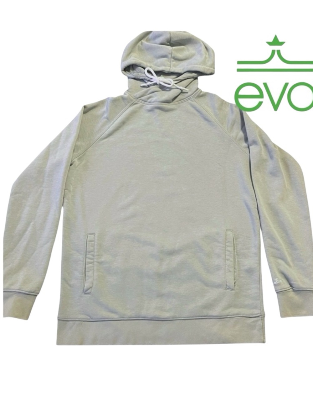 Evo Unisex Sage Green Slim Fit Uni-Pocket Hoodie (M/L)